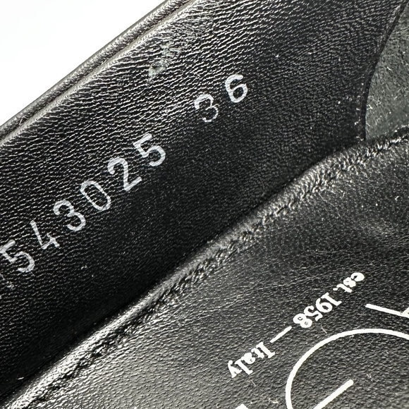 Agl Attilio Giusti Leombruni Cap Toe Loafer Black Leather SZ 36 - Picture 4 of 6